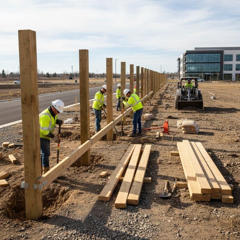 Commercial Fence Construction